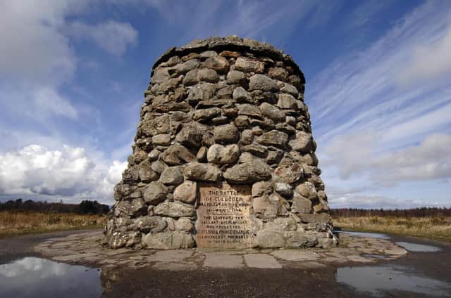 The memorial cairn at Culloden Battlefield. British Forces continued to occupy Scotland on a large scale after their victory in order to punish the 'common people'. PIC. Jane Barlow/PA.