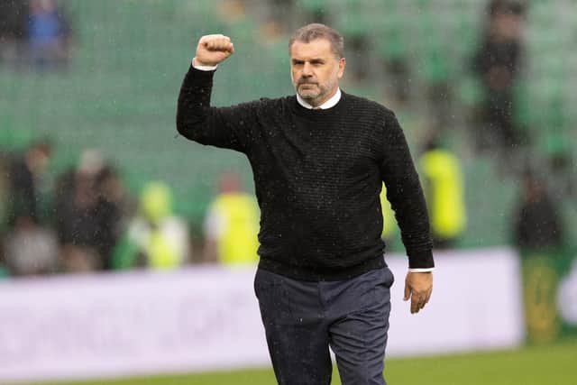 Celtic manager Ange Postecoglou will experience his first Old Firm fixture at Ibrox on Sunday. (Photo by Steve  Welsh/Getty Images)