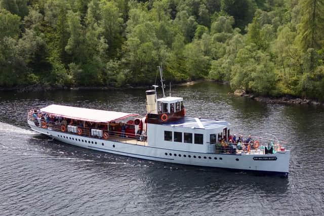 The steamship SS Sir Walter Scott carries passengers on Loch Katrine. Picture: Mike Day