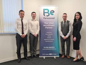 Be Personnel staff Ethan Bews, Chris Kennerley, Allan Miller and Rasma Snepste.