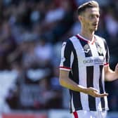 PAISLEY, SCOTLAND - JULY 09: St Mirrens' Scott Tanser during a Premier Sports Cup match between St Mirren and Arbroath at SMiSA Stadium, on July 09, 2022, in Paisley, Scotland. (Photo by Ewan Bootman / SNS Group)