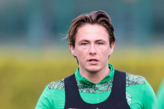 Scott Allan returned to first team training last month and is now expected to feature in the Hibs squad for this weekend's Betfred Cup semi-final. Photo by Mark Scates/SNS Group