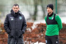 Hibs manager Jack Ross is delighted that Joe Newell has commited himself to the Easter Road cub for at least another two years. Photo by Mark Scates / SNS Group