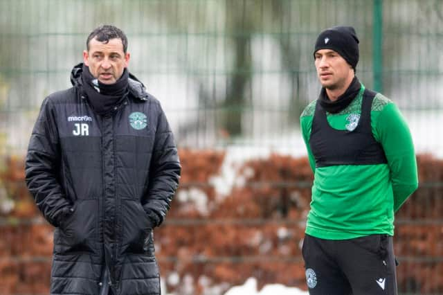 Hibs manager Jack Ross is delighted that Joe Newell has commited himself to the Easter Road cub for at least another two years. Photo by Mark Scates / SNS Group