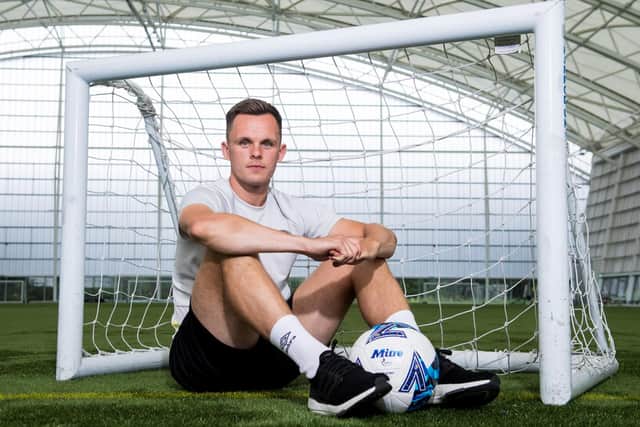 Hearts' Lawrence Shankland is looking ahead to the start of the new Premiership season.  Photo by Ross Parker / SNS Group