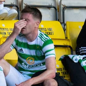 Celtic midfielder James McCarthy after being substituted at Livingston. Picture: SNS