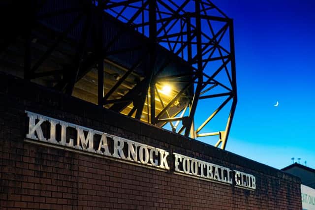 A general view of Rugby Park, home of Kilmarnock FC, on April 25, 2020, in Kilmarnock, Scotland. 
(Alan Harvey / SNS Group)