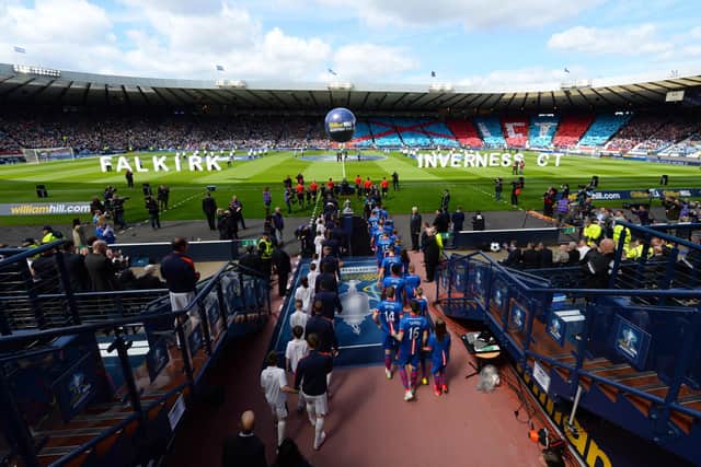 Falkirk and Inverness do battle at Hampden in a repeat of the 2015 Scottish Cup final - and the number of fans is likely to be much lower this time around.