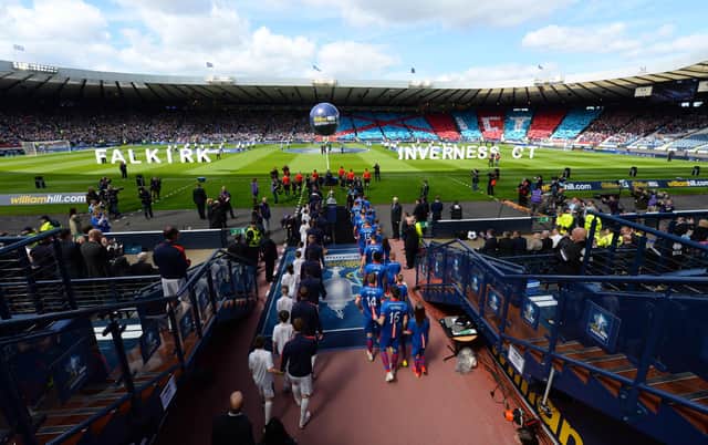 Falkirk and Inverness do battle at Hampden in a repeat of the 2015 Scottish Cup final - and the number of fans is likely to be much lower this time around.