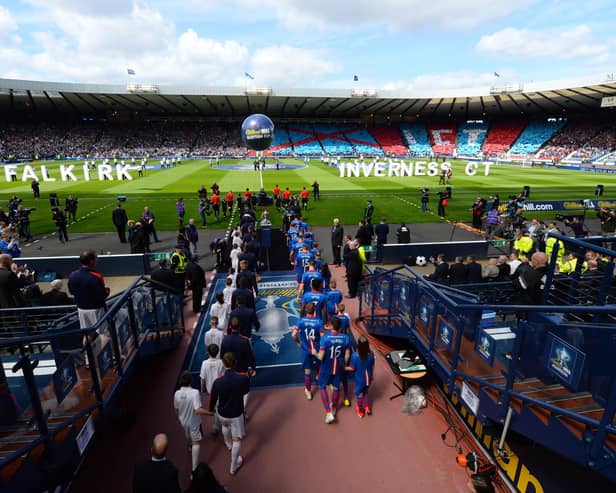Falkirk and Inverness do battle at Hampden in a repeat of the 2015 Scottish Cup final - and the number of fans is likely to be much lower this time around.