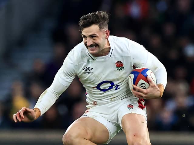 England's Jonny May is out of the Six Nations opener against Scotland at Murrayfield on February 5. (Photo by David Rogers/Getty Images)