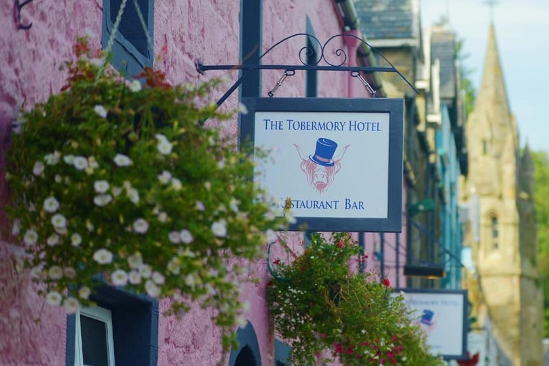 The pretty pastel-painted Tobermory Hotel, in the centre of the picturesque Mull village, is only around 100 yards away from the Tobermoray Distillery, which was was founded in 1798.