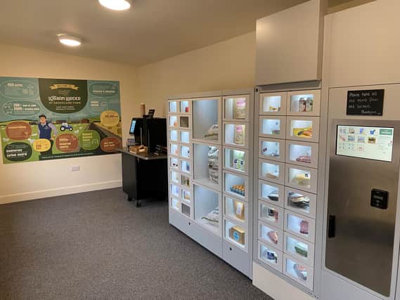 The new vending station, ‘Lothian Larder’ at Saughland Farm