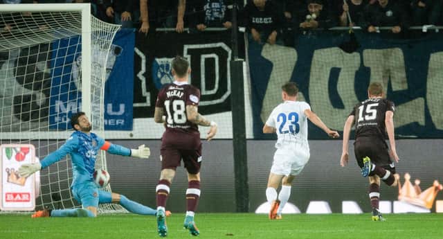 Budge was in St Gallen for the start of Hearts' European adventure this season against FC Zurich.