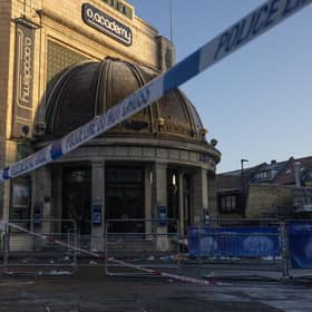 Brixton's 02 Academy was cordoned off by police