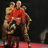 A scene from the play Black Watch, about its mission in Iraq and the difficulty for soldiers coming home (Picture: Anoek de Groot/AFP via Getty Images)