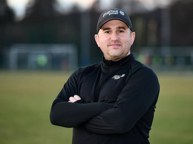 University of Stirling manager Chris Geddes is preparing to lead his team to Tannadice in the Scottish Cup fourth round. Pic: Michael Gillen