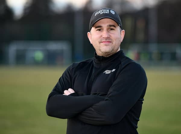 University of Stirling manager Chris Geddes is preparing to lead his team to Tannadice in the Scottish Cup fourth round. Pic: Michael Gillen