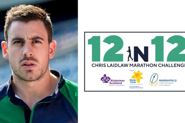 Boroughmuir Bears captain Chris Laidlaw is to run 12 marathons in 12 months.