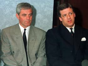 David Murray with Walter Smith at the announcement of his takeover from Graeme Souness as Rangers boss