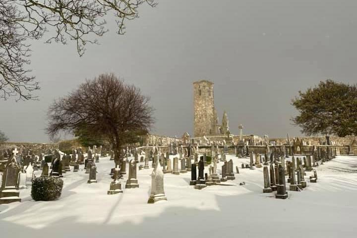 The cathedral graveyard.