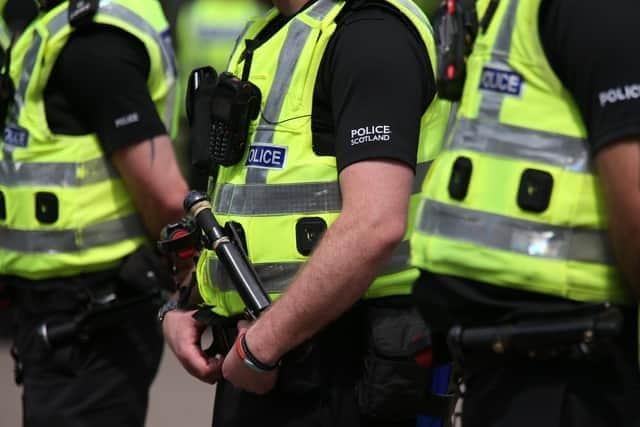 There are concerns over a fall in police officer numbers in Scotland