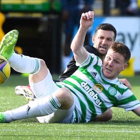 Celtic's James McCarthy may be down, but Stiliyan Petrov says he shouldn't be counted out, with understandable reasons for his poor showing  in his first start that ended with a 1-0 loss for Ange Postecoglou's men in Livingston.  (Photo by Ross MacDonald / SNS Group)