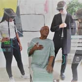 Mixed reality holographic patients are being used by medical students at Addenbrooke's Hospital in Cambridge, the first in the world to experience the new way of learning. Picture: GigXR/CUH/PA Wire