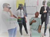Mixed reality holographic patients are being used by medical students at Addenbrooke's Hospital in Cambridge, the first in the world to experience the new way of learning. Picture: GigXR/CUH/PA Wire