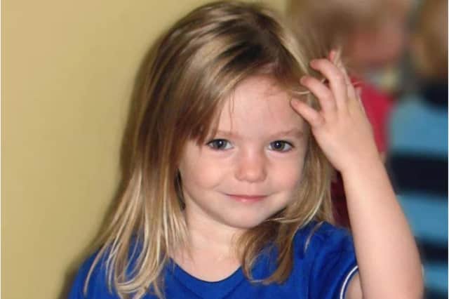 Madeleine went missing from Praia da Luz in Algarve in 2007 when she was three years old