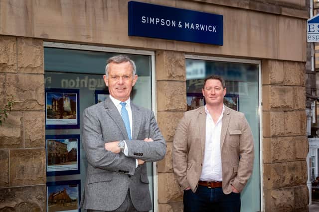 Partner Richard Loudon, who steps up to chairman after 41 years with the firm, alongside Rob Aberdein. Picture: Ian Georgeson Photography