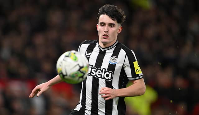 Newcastle United player Tino Livramento is eligible to play for England, Scotland or Portugal. (Photo by Stu Forster/Getty Images)