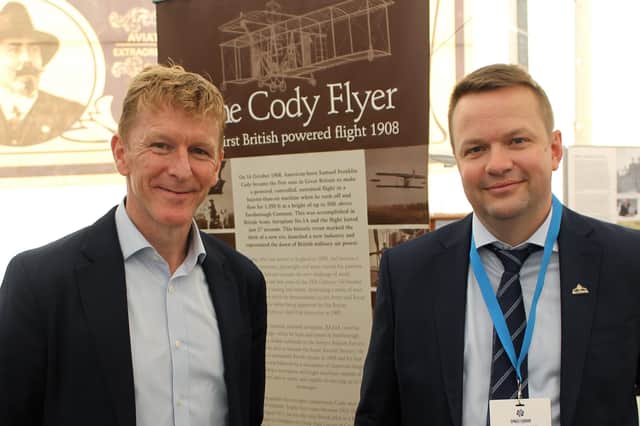 Volodymyr Levykin, chief executive of Skyrora, was joined by British astronaut Major Tim Peake at the launch of ‘Finding Prospero’.