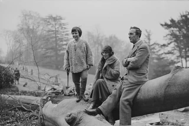 Dr Marie Stopes with her husband Humphrey Verdon Roe and their son Harry Stopes-Roe in 1933 (Picture: Fox Photos/Hulton Archive/Getty Images)