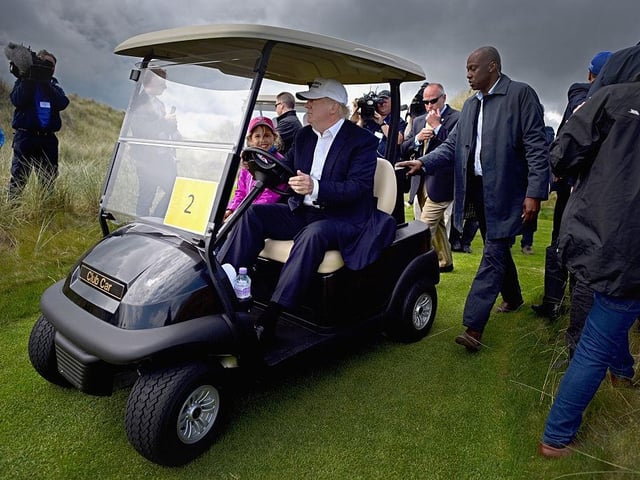 “I love Scotland. One of the biggest problems I have in winning [the US presidency], I won't be able to get back there so often.”