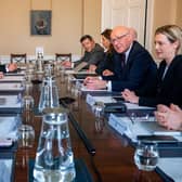 First Minister John Swinney and Deputy First Minister Jenny Gilruth (right) at the first meeting of the new Scottish Cabinet at Bute House on May 22 this year (Picture: Jane Barlow/WPA Pool/Getty Images)