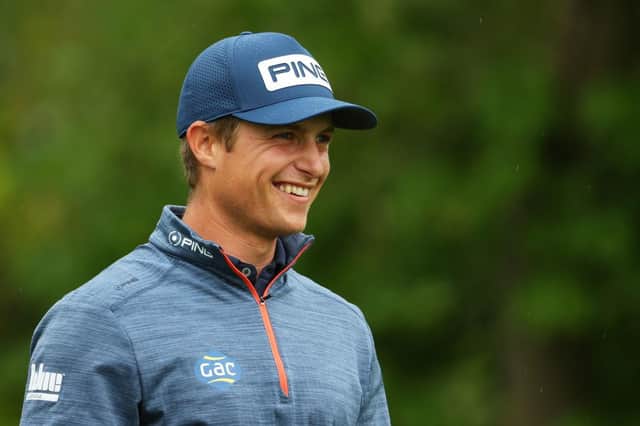 Calum Hill smiles during the recent Betfred British Masters hosted by Danny Willett at The Belfry. Picture: Andrew Redington/Getty Images.