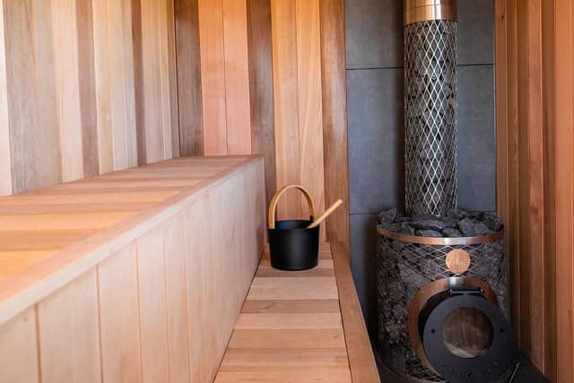 Wild Scottish Sauna inside