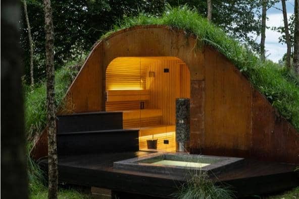 The woodland sauna at Lanrick, near Doune, Stirling. Pic: Contributed