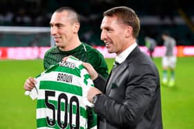 Brendan Rodgers has invited Scott Brown to spend time with him at Leicester City. Picture: SNS