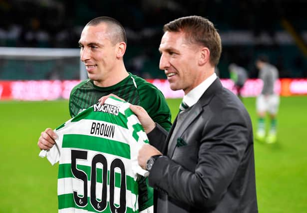 Brendan Rodgers has invited Scott Brown to spend time with him at Leicester City. Picture: SNS