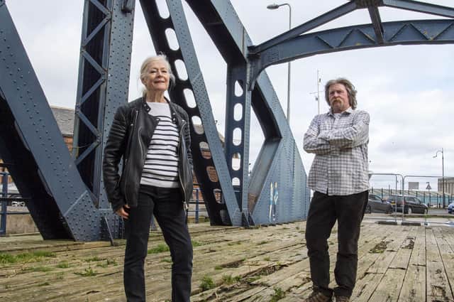 Liz Hare of Citadel Arts Group and author William Haddow PIC: Lisa Ferguson LISA FERGUSON