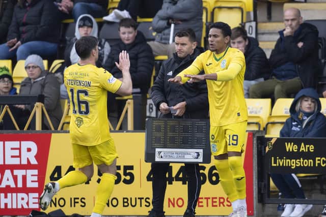 Mitchell made his first appearance since February in the loss at Livingston.  (Photo by Rob Casey / SNS Group)