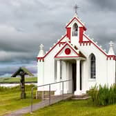 This Catholic chapel can be found on Lamb Holm in the Orkney Islands. It was constructed in World War II by Italian prisoners of war who had been housed on the island while they built the Churchill Barriers.