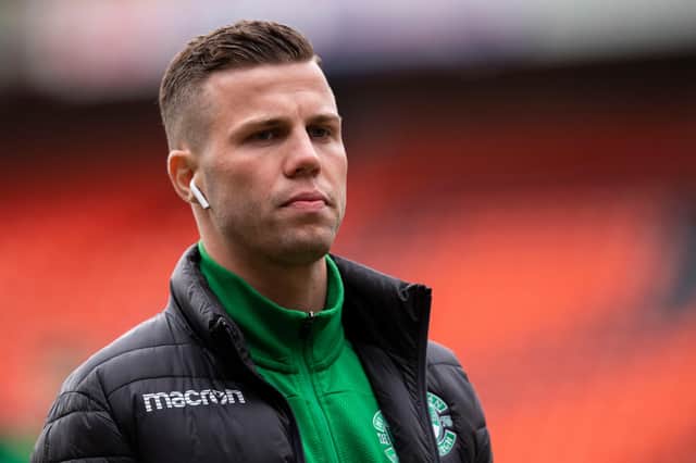 Hibs striker Florian Kamberi is attracting interest from clubs across Europe. (Photo by Ross Parker / SNS Group)