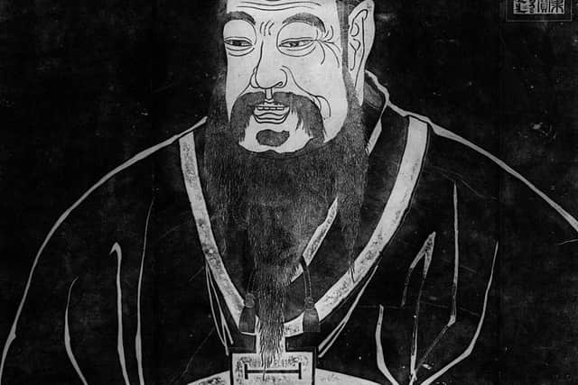 Chinese philosopher Confucius (551 - 473 BC), circa 500 BC.