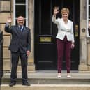 First Minister Nicola Sturgeon announces the appointment of Green Party Ministers Patrick Harvie and Lorna Slater last year