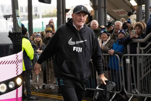 Fiji coach Vern Cotter arrives at Murrayfield to take on his former side, Scotland.  (Photo by Craig Williamson / SNS Group)