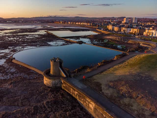 The old Saltcoats Bathing Pond, which was originally built in the town's original salt pans, could be brought back into use (Picture: Three Towns Explored)