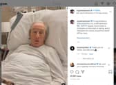 Sir Jackie Stewart appeared on Sports Personality of the Year from his hospital bed.
